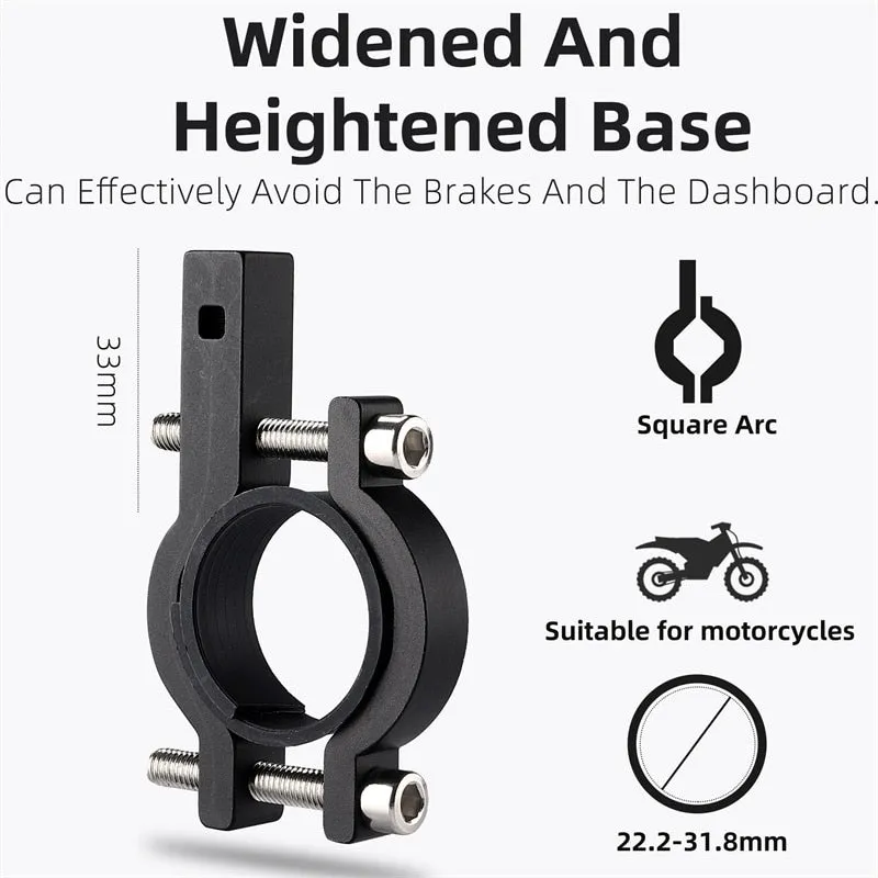 Phone Holder Motorcycle Electric Scooter Cellphone Stand Aluminum Alloy CNC Smart Phone Bracket Bicycle Accessories