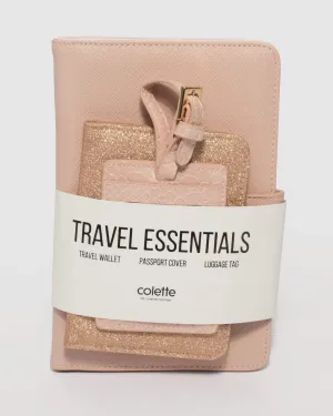 Pink and Rose Gold Vacay Travel Pack