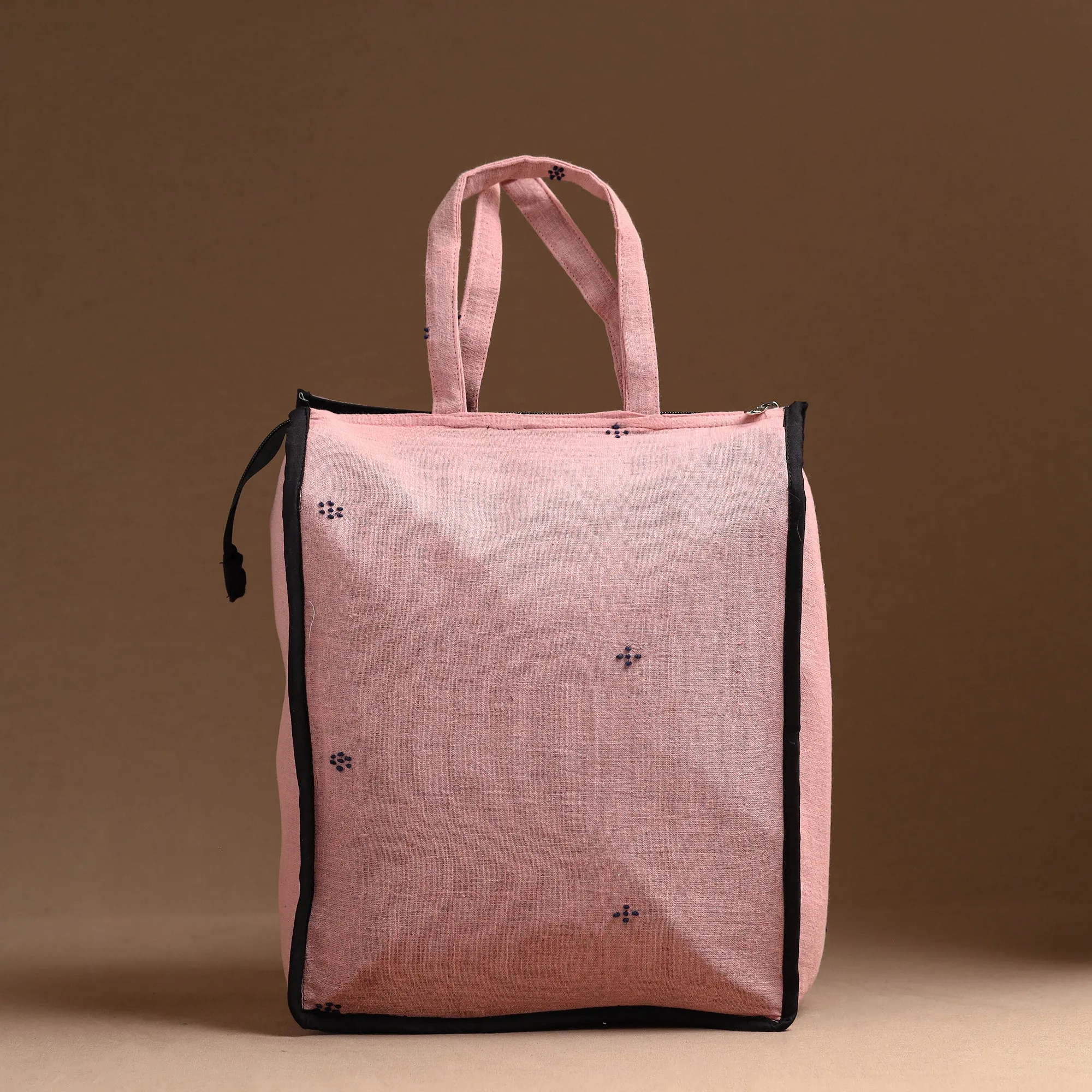 Pink - Handcrafted Cotton Shopping Bag 10