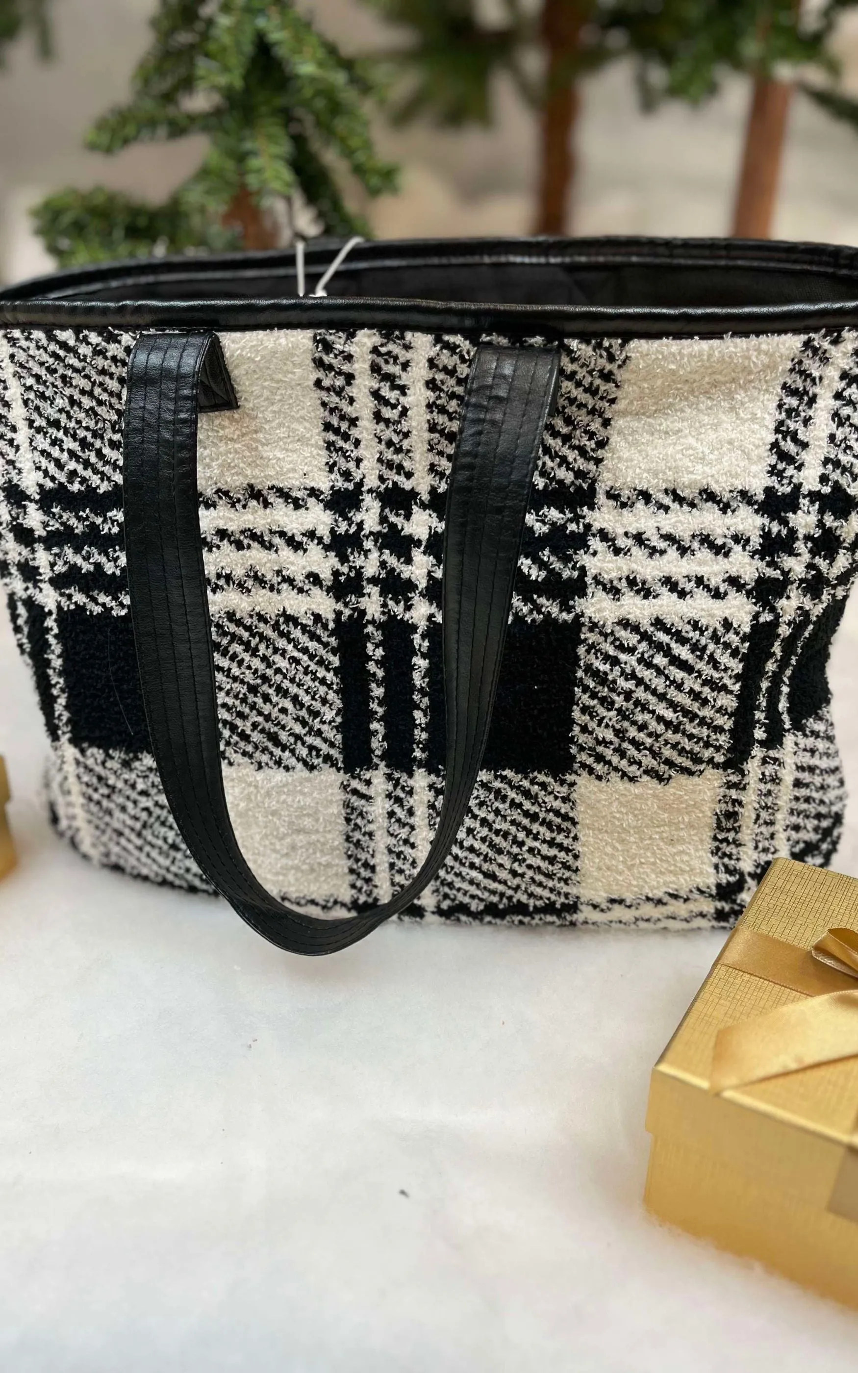 Plaid Tote Bag