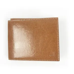 Pong Gaddi Tri-Fold Wallet: Tan