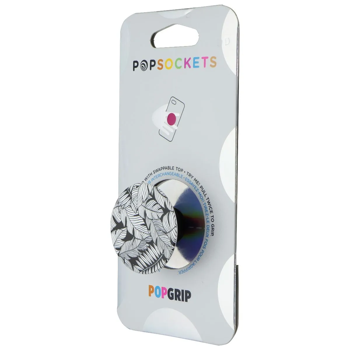 PopSockets Swappable PopGrip Stand and Grip - Mono Jungle