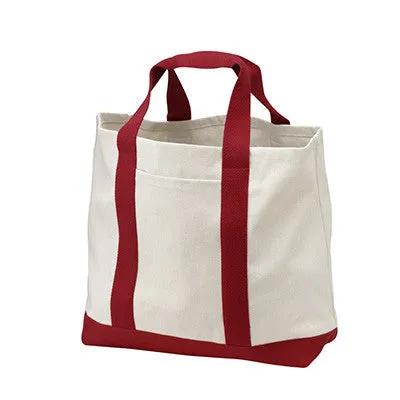 Port & Company Two-Tone Shopping Tote