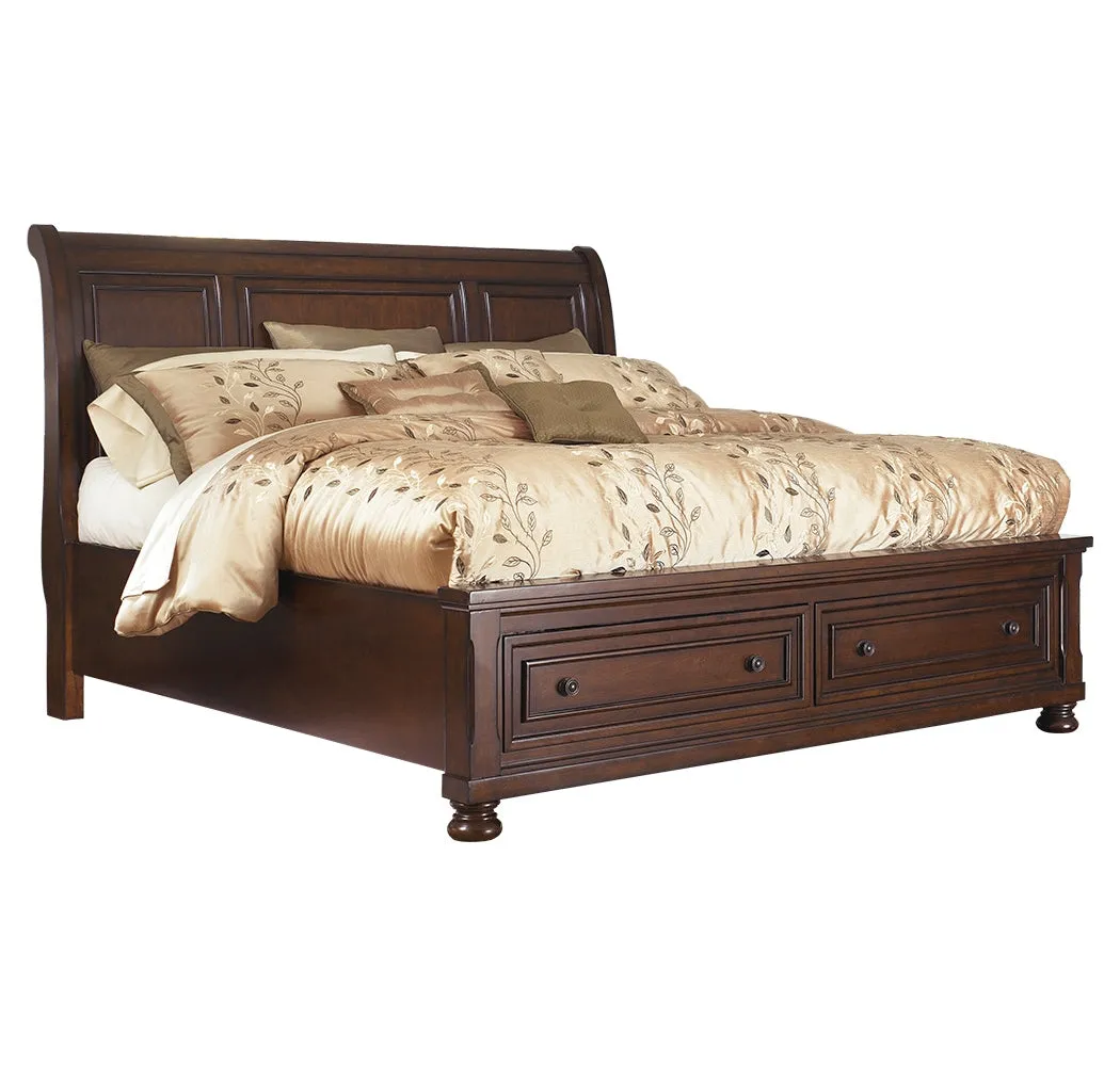 Porter King Sleigh Bed with Dresser