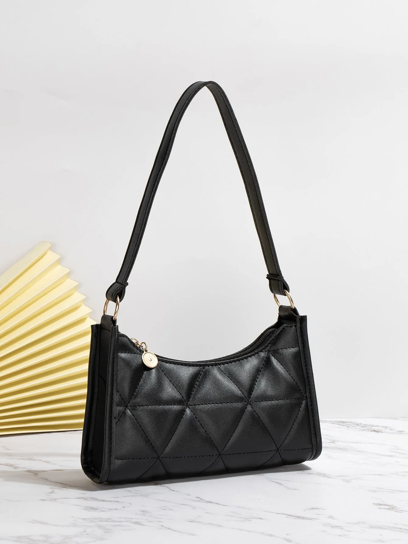 Quilted Detail Shoulder Bag