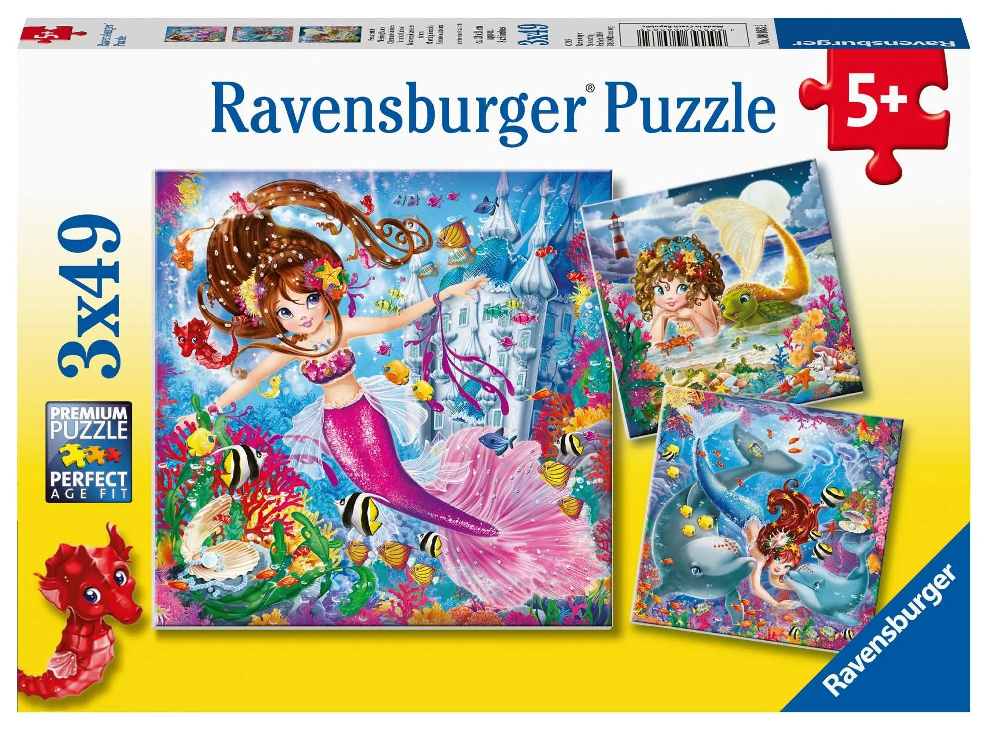 Ravensburger - Charming Mermaids 3x49 pieces