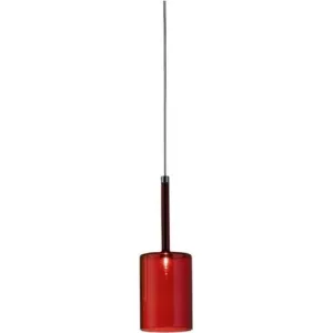 Red, Grey, Crystal And Bronze Medium Spillray Pendant From Axo Light