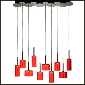 Red, Grey, Crystal And Bronze Spillray Sp10 From Axo Light