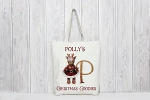 Reindeer Girl Christmas Bag