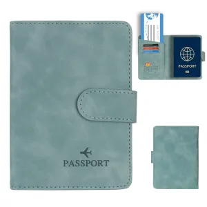 RFID Blocking Passport Holder Cover and Wallet All In One