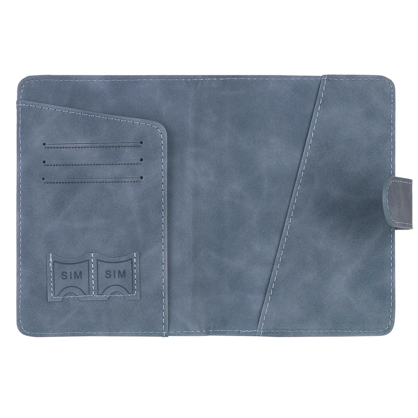 RFID Blocking Passport Holder Cover and Wallet All In One