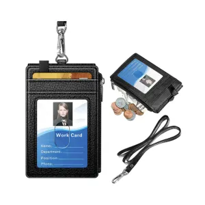 RFID PU Leather ID Card Holder