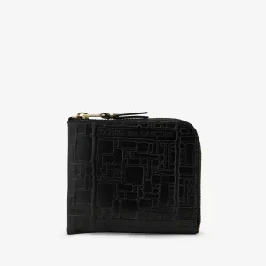 SA3100EL Embossed Logotype Wallet Black