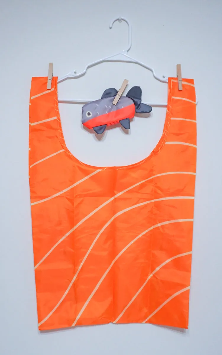 SALMON SASHIMI reusable shopping bag