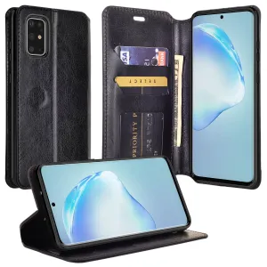 Samsung Galaxy S20  Case, Samsung Galaxy S20 Plus Wallet Case, Pu Leather Wallet Case [Kickstand] with ID & Credit Card Slots for Galaxy S20 Plus/Galaxy S20   - Black