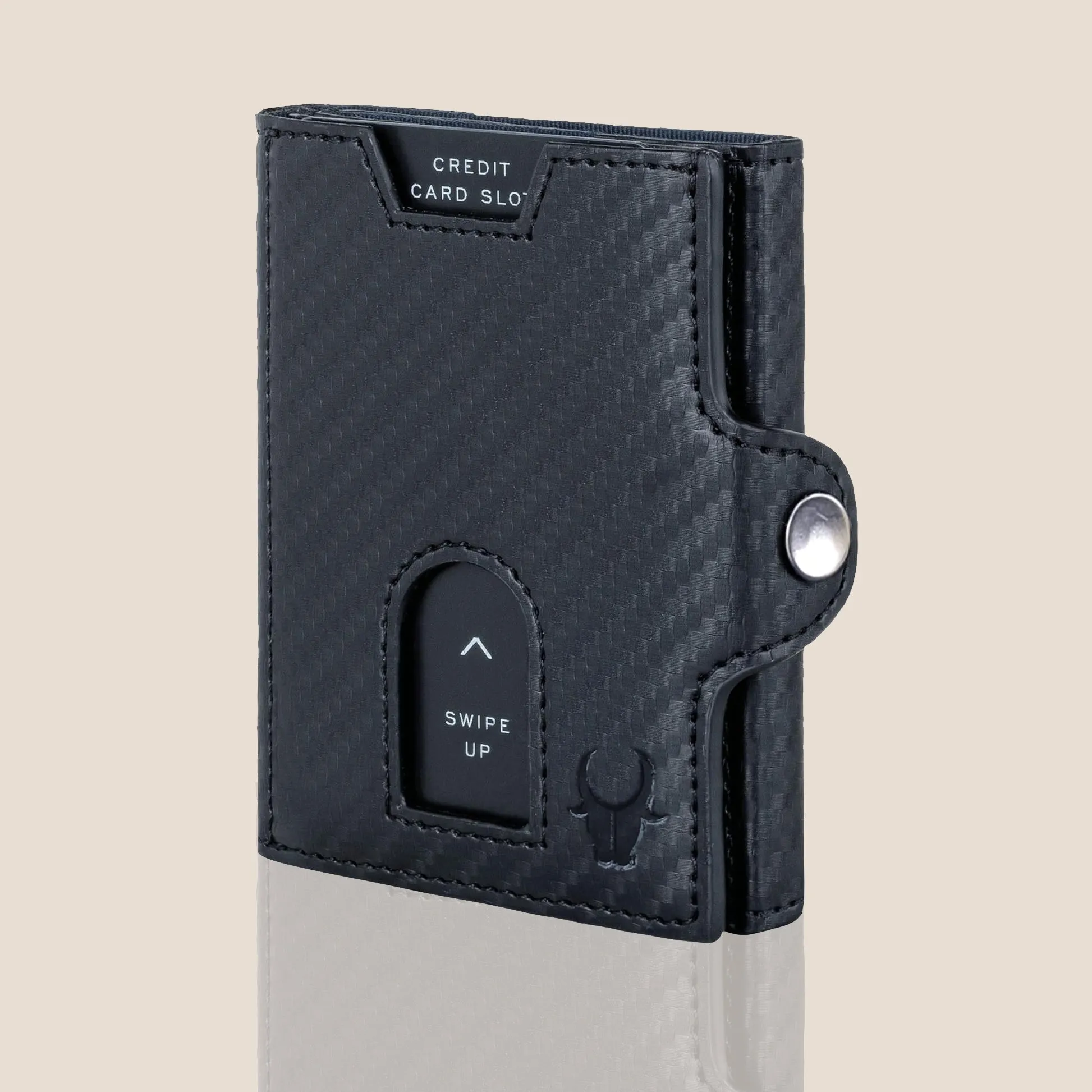 SEOL RFID Protected Unisex Carbon Fiber Leather Card Holder