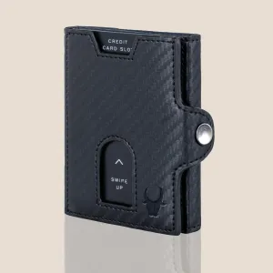 SEOL RFID Protected Unisex Carbon Fiber Leather Card Holder