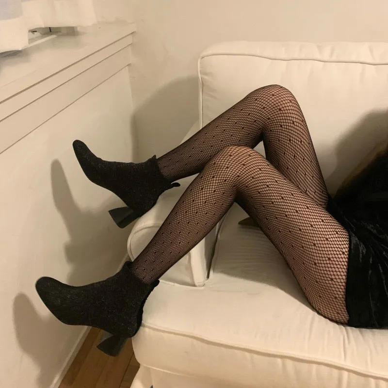 Sexy Women Tights France Fishnet Comfortable High Tight Body Stockings Breathable Pantyhose for Lady Girl Friend Party Club Wear