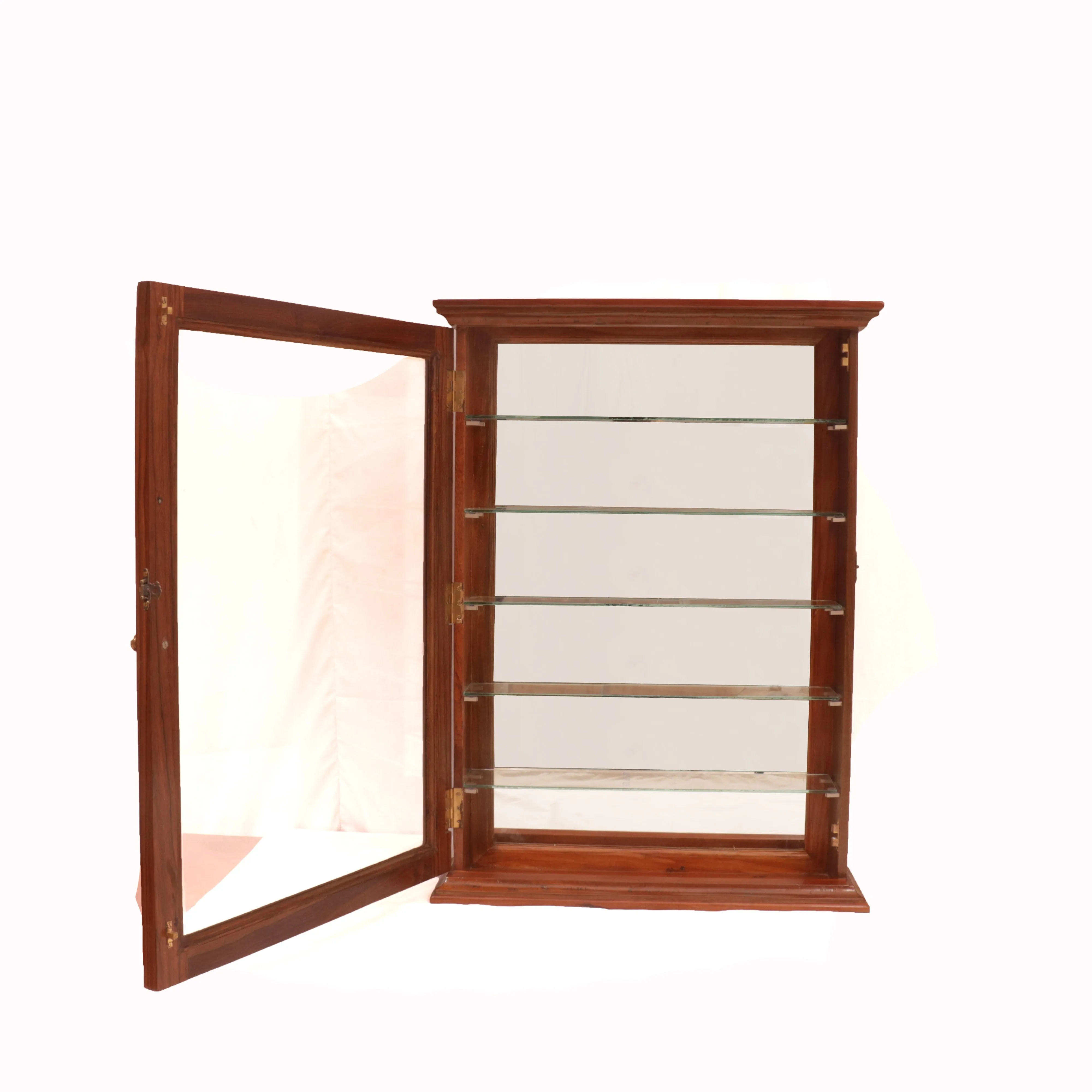 Simple Mirror and Glass Cabinet