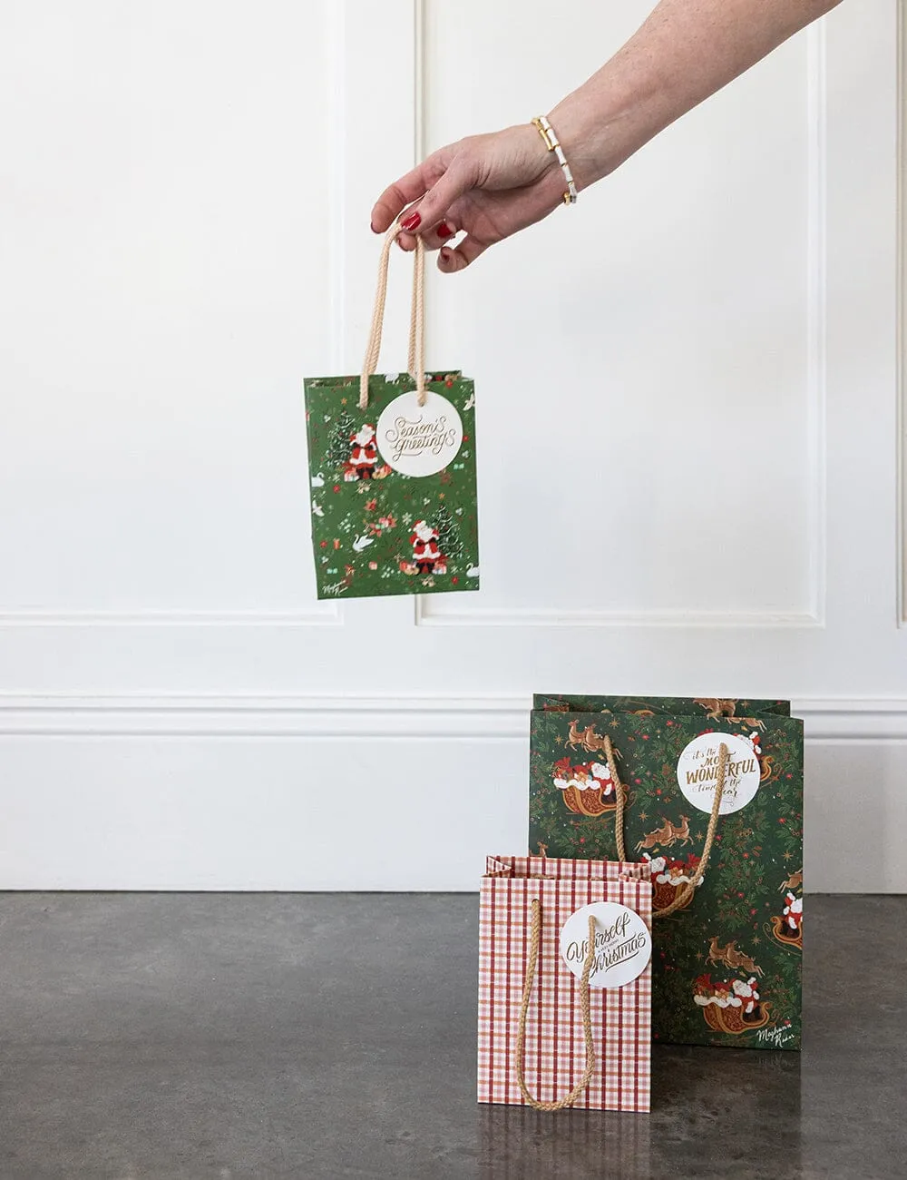 Small Christmas Gift Bag - Santas Wonderland