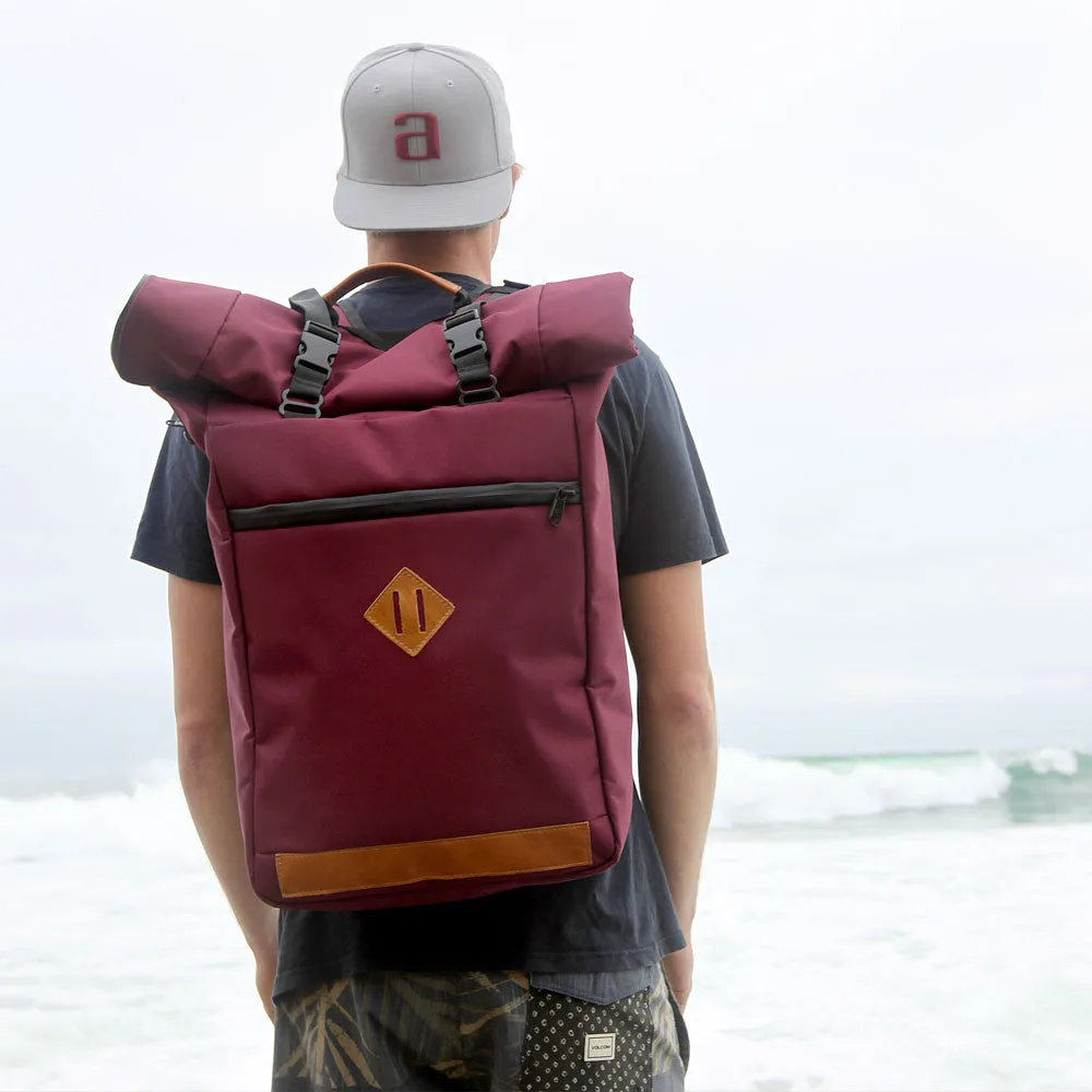 SMELL PROOF BACKPACK "THE SCOUT" - CRIMSON