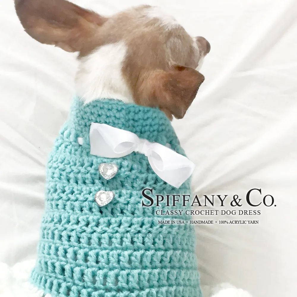 Sniffany & Company Charming Crochet Dog Dress