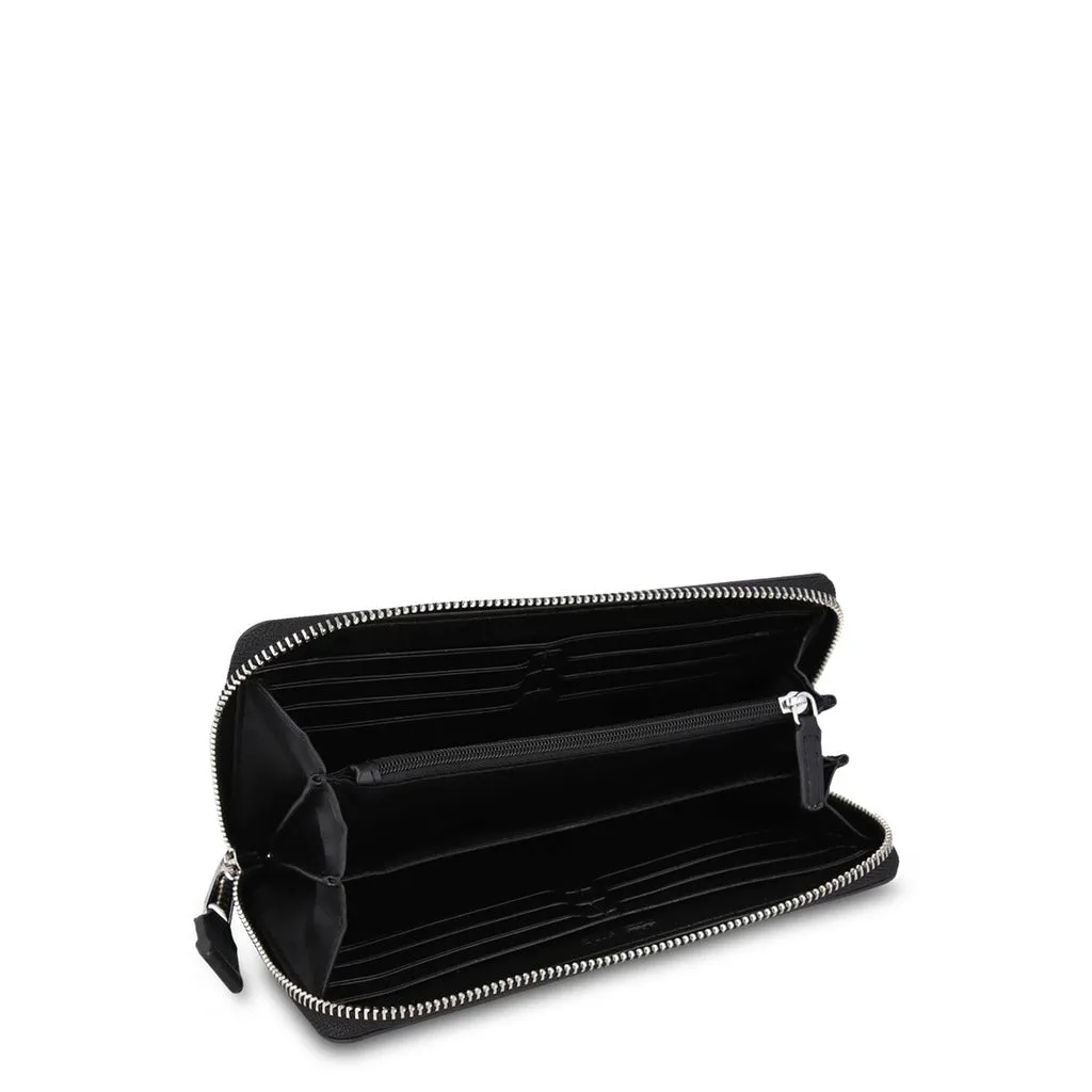 Sophisticated Polyurethane Wallet with Zip Fastening for Women