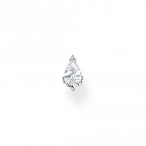 Sterling Silver Ice Crystal Single Earring H2259-051-14