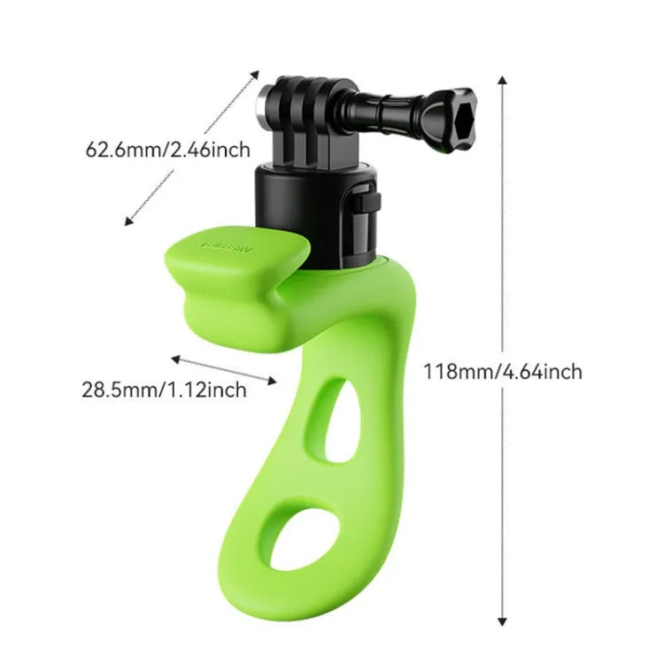 TELESIN TLQ-005 Elastic Quick Release Stand Multi-functional Fixed Silicone Strap Accessories(Green)