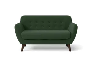 Terni 2 Seater Sofa Forest Green Linen Fabric