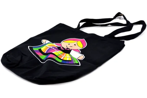 Textile 25" Shopping Bag Girl