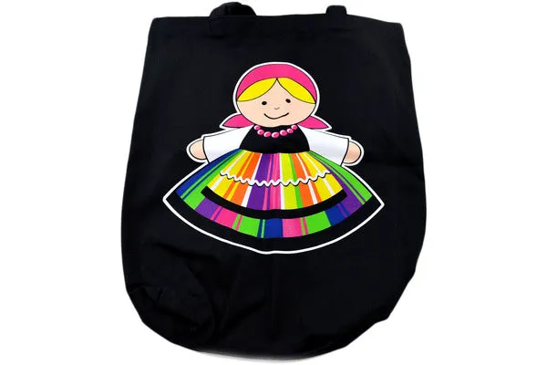 Textile 25" Shopping Bag Girl