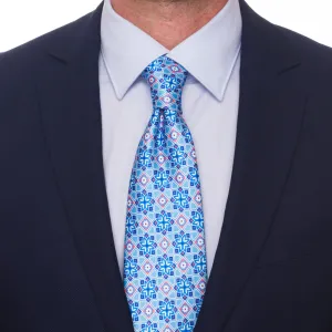 The Duke of Taormina Light Blue Duchesse Silk Tie