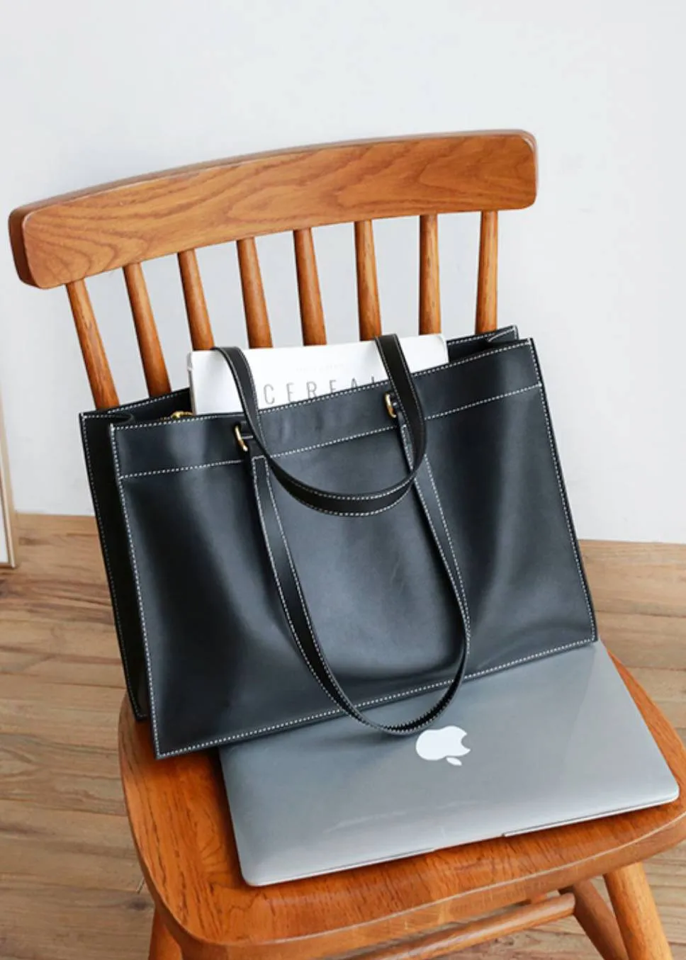 The Large Genuine Leather Tote Bag