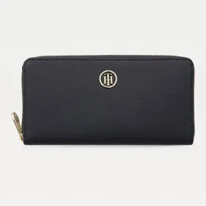 Tommy Hilfiger Large Monogram Zip Wallet Navy