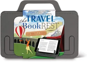 Travel Book Rest for Books and Tablets - Grey