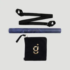 Travel Yoga Mat Set: Foldable Mat