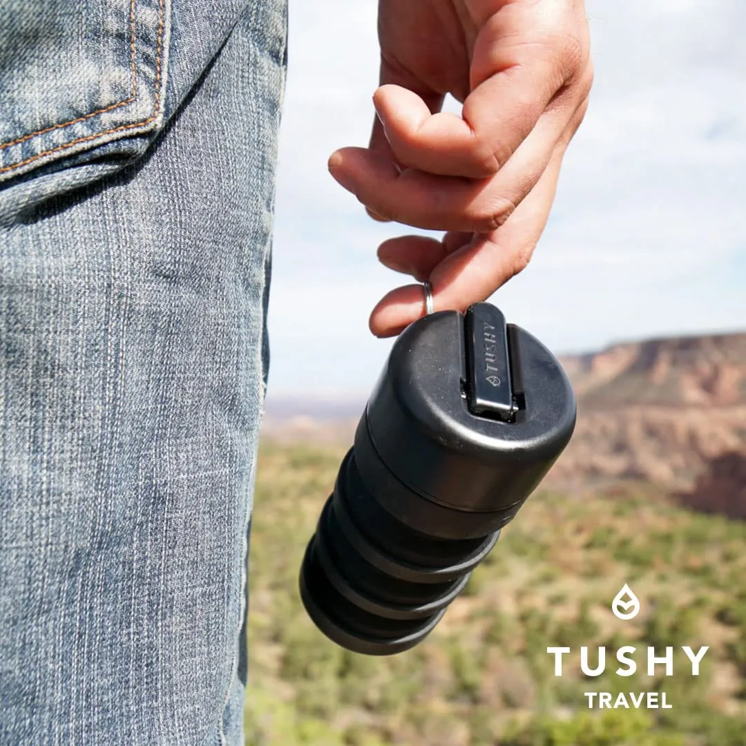 TUSHY Travel Bidet - Collapsible Bottle, Ergonomic Grip, Strong Stream & Spray for Optimal Cleaning