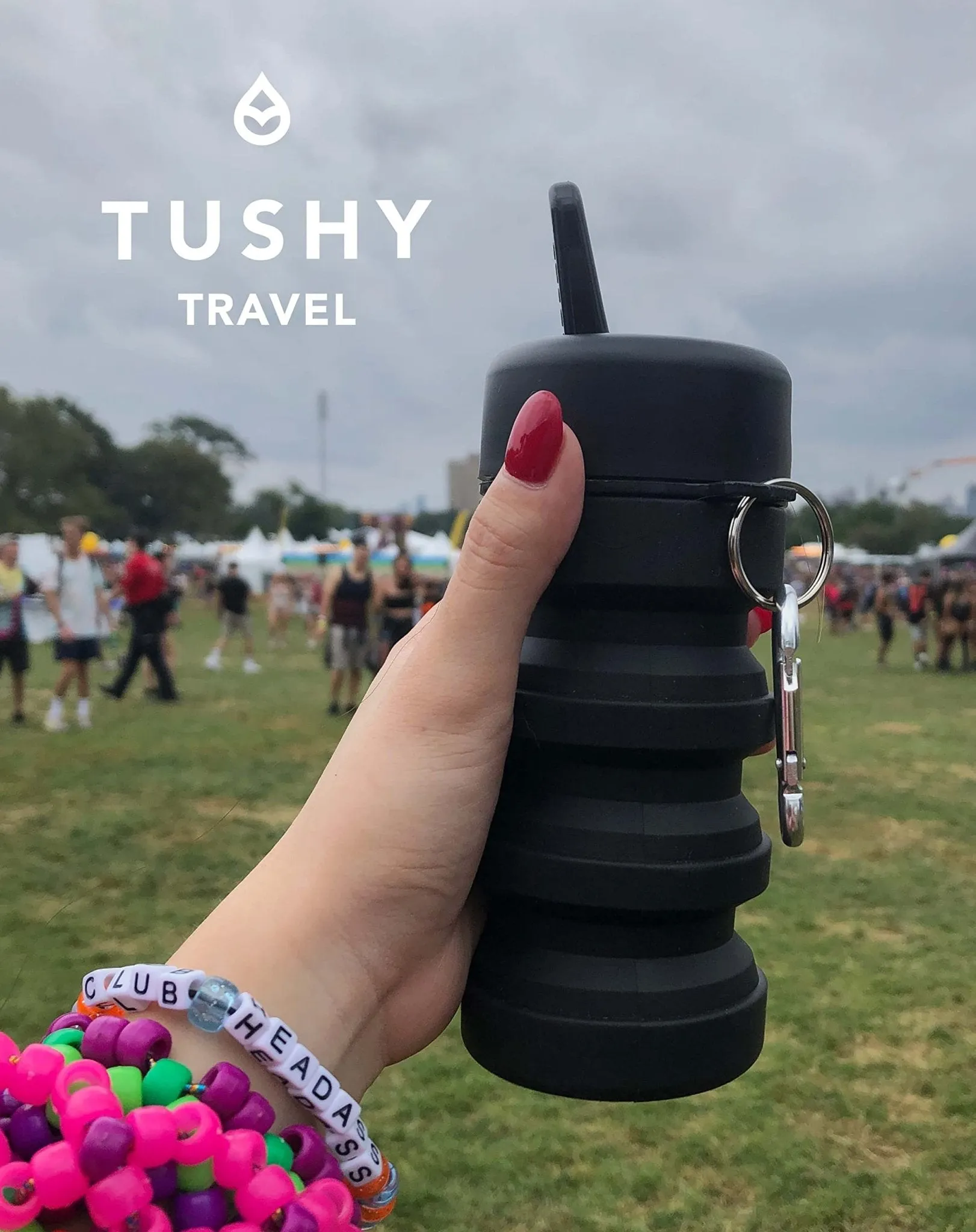 TUSHY Travel Bidet - Collapsible Bottle, Ergonomic Grip, Strong Stream & Spray for Optimal Cleaning