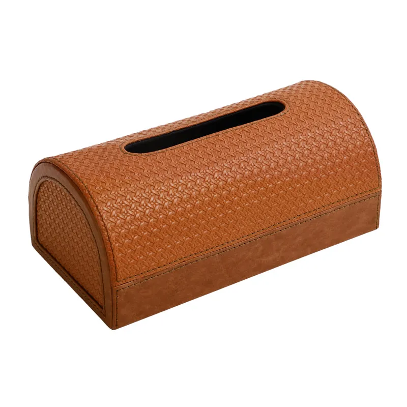 Utra Leather Tissue Holder - Brown