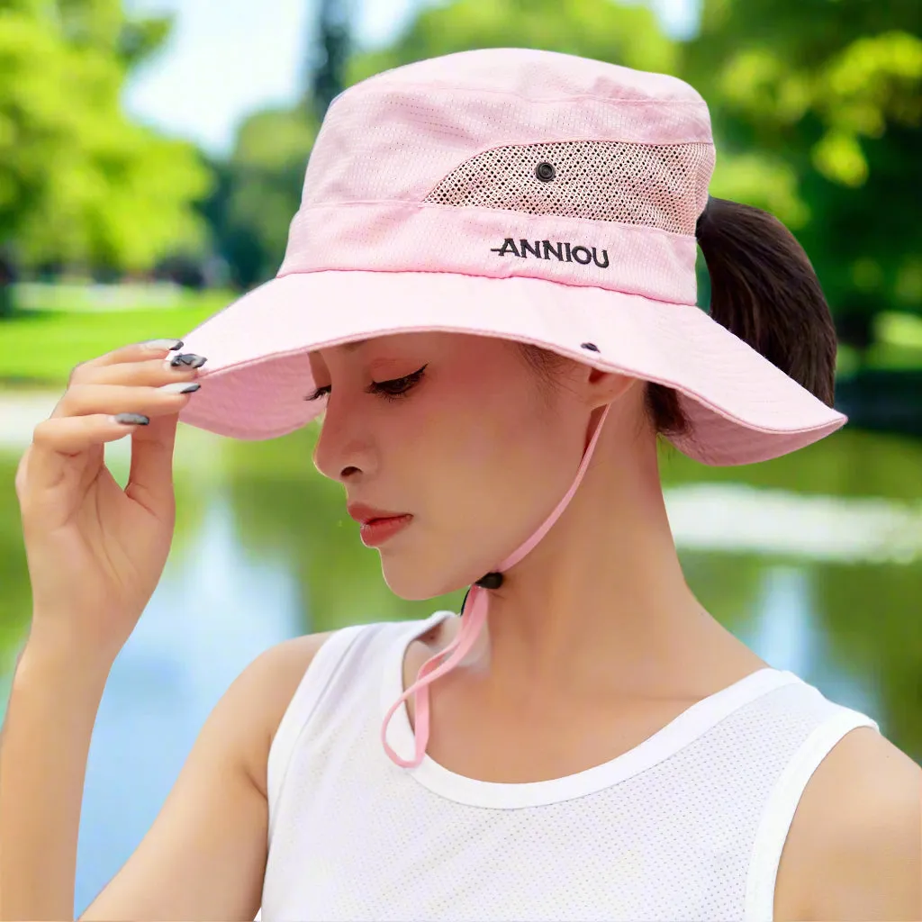 UV Protection Wide Brim Sun Bucket Hat