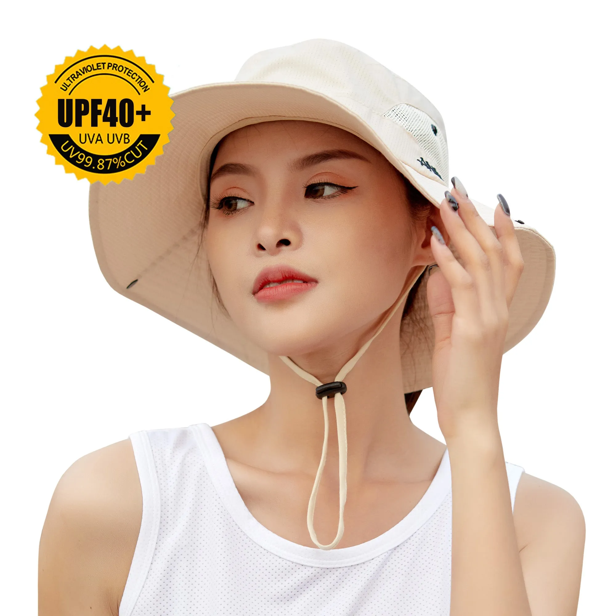 UV Protection Wide Brim Sun Bucket Hat