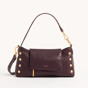 VIP Satchel | Cabernet Pebble/Brushed Gold