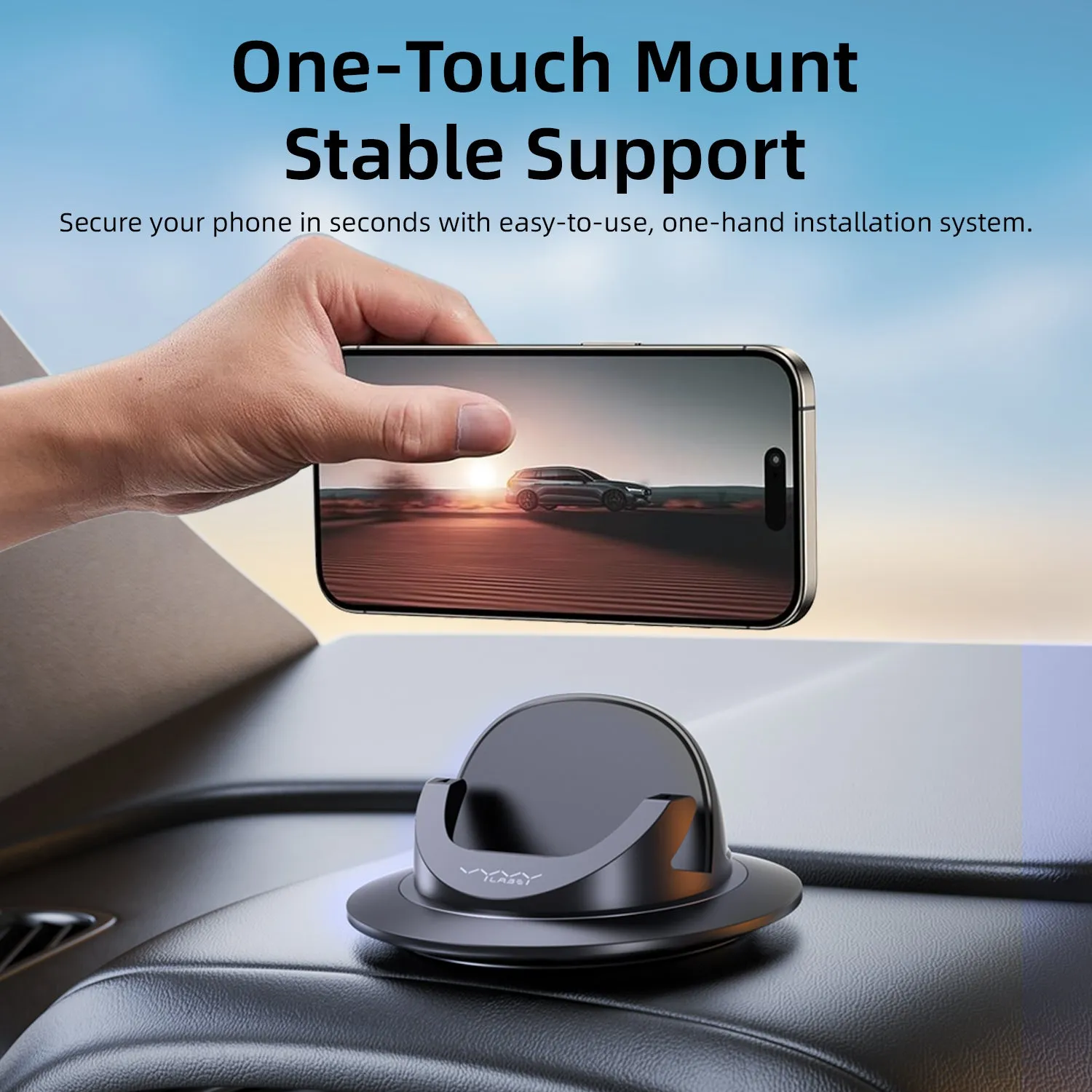 Vyvylabs Car Dashboard Phone Holder 360°