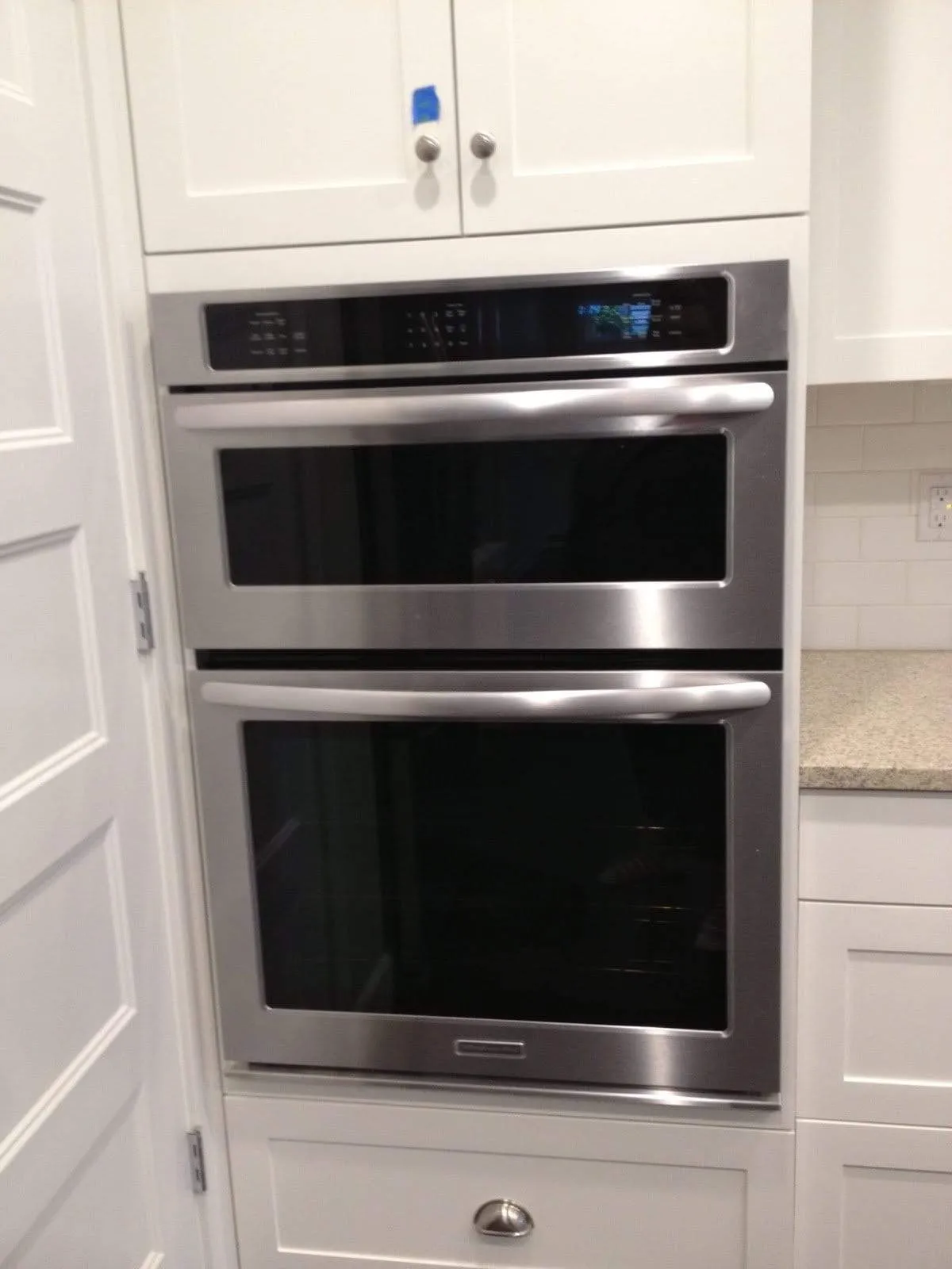 Wall Oven Modern Euro Slab Cabinet - Single Oven and Double Oven