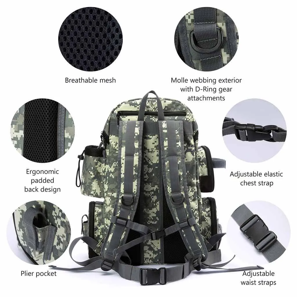 Water Resistant Tackle Backpack [3600] Tactical Bag