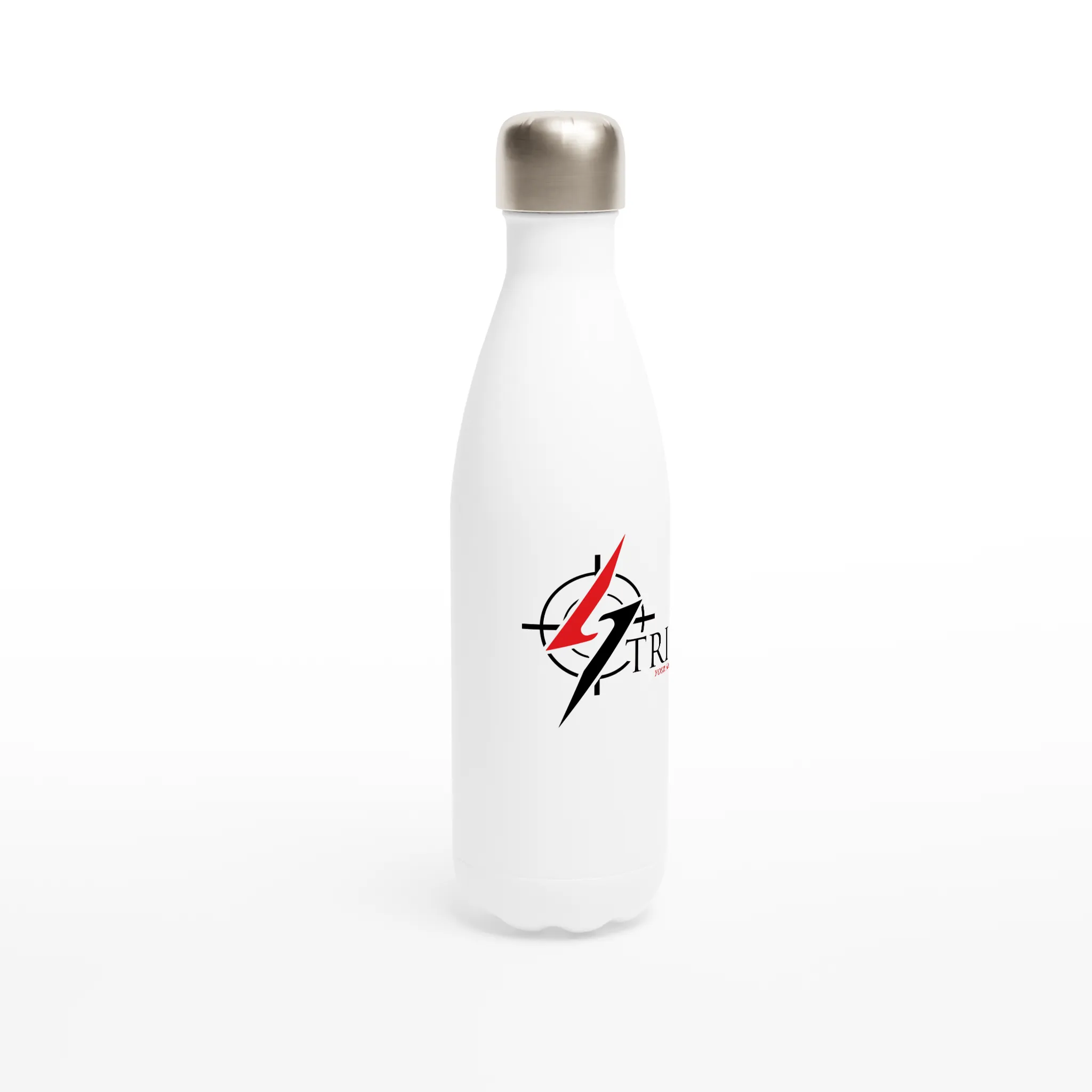 White 17oz Stainless Steel Water Bottle