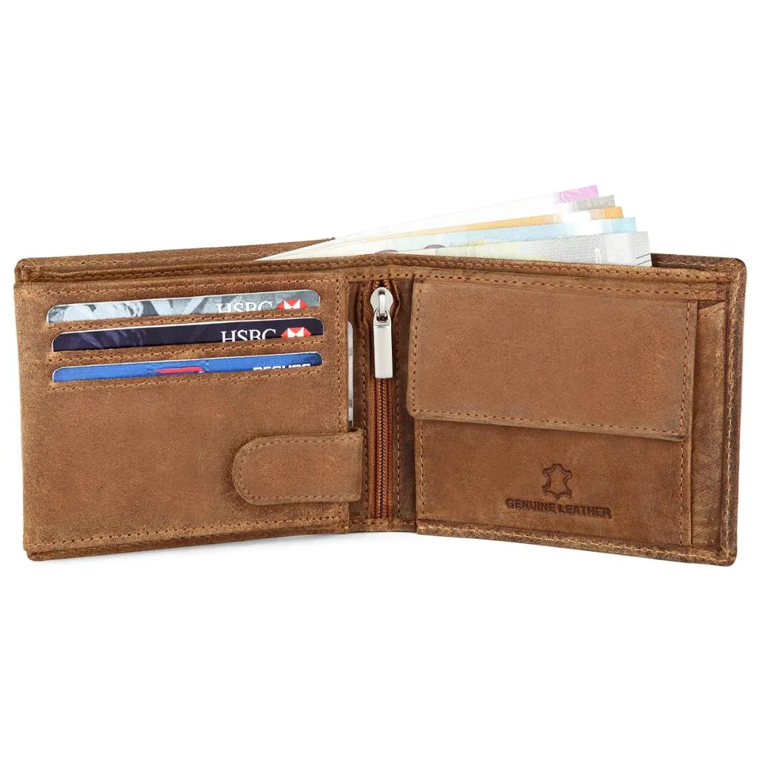 WILLIAM RFID Protected Leather Wallet for Men