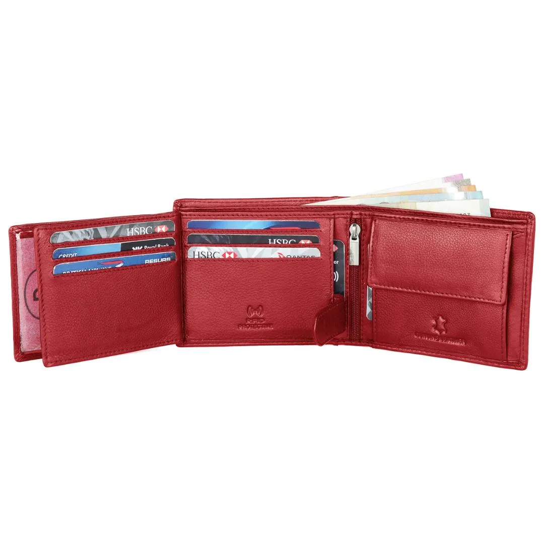 WILLIAM RFID Protected Leather Wallet for Men