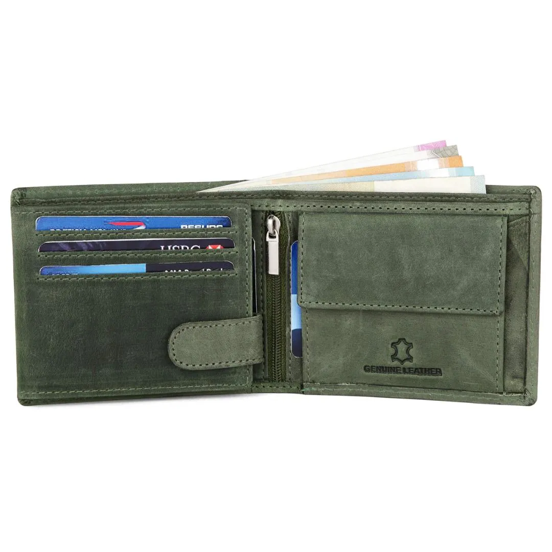 WILLIAM RFID Protected Leather Wallet for Men